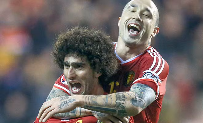 Fellaini tỏa sáng trong màu áo tuyển Bỉ