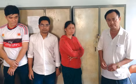 Những đối tượng trong vụ án.