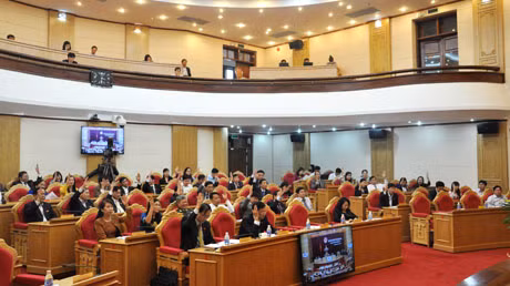 Biểu quyết miễn nhiệm đối với chức danh và thành viên Ban Pháp Chế và Ban Văn hóa- Xã hội HĐND tỉnh.