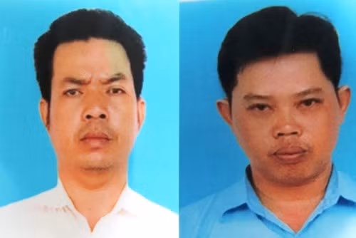 Đào Văn Quy (trái) và Nguyễn Thanh Phương (phải)