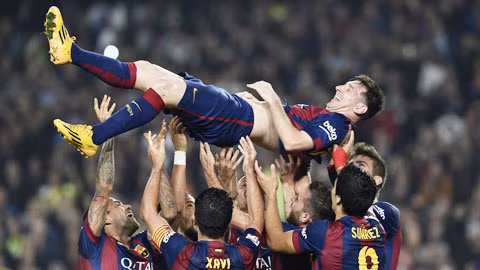 Với những màn trình diễn xuất sắc ở 3 tháng đầu năm 2015, Messi đã được CIES tôn vinh