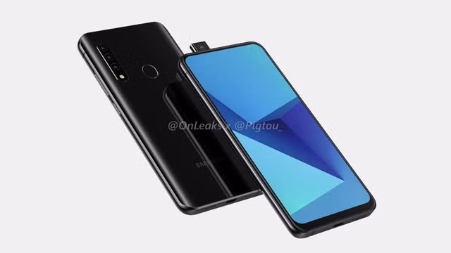 Smartpphone với camera "thò thụt" được cho là sắp ra mắt của Samsung.