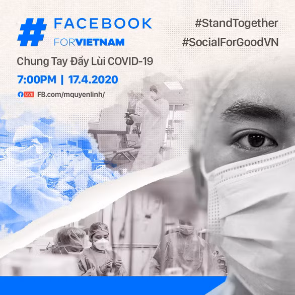 Nghệ sĩ livestream chung tay đẩy lùi dịch bệnh COVID-19 - Ảnh: FACEBOOK