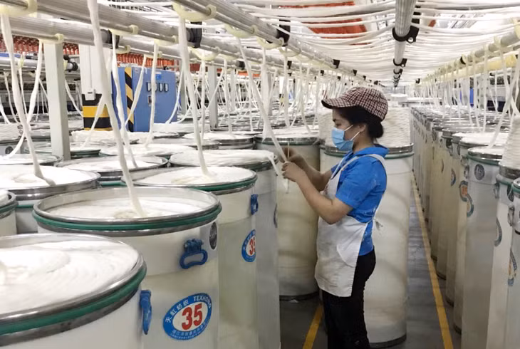 Hoạt động sản xuất tại Công ty TNHH Texhong Ngân Long (KCN Hải Yên).