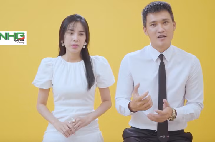 Công Vinh và Thuỷ Tiên.