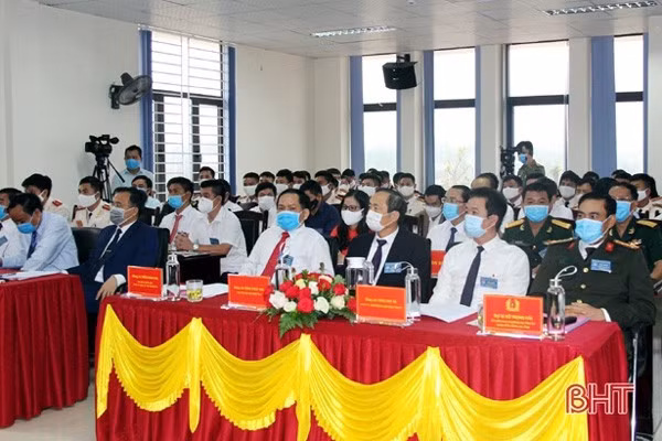 Đại hội Đảng bộ Công an huyện Kỳ Anh (Hà Tĩnh) lần thứ VII, nhiệm kỳ 2020-2025. Ảnh: Báo Hà Tĩnh