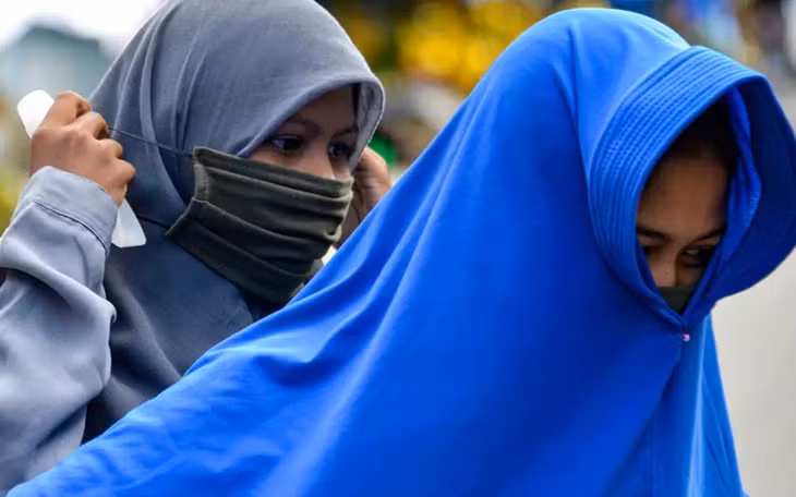 Người Hồi giáo Indonesia. Ảnh: AFP.