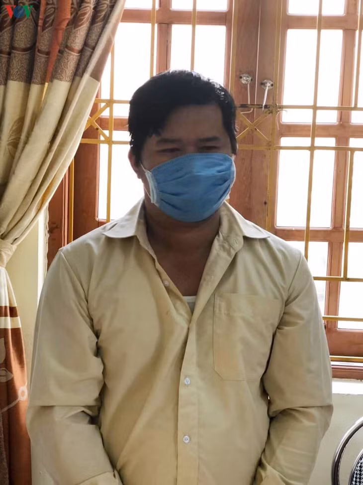 Đối tượng Hà Văn Thắng tại cơ quan điều tra.
