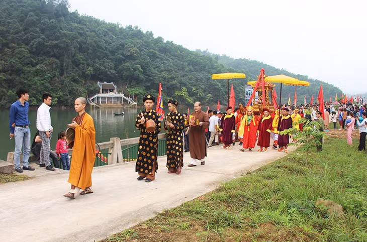 Lễ hội miếu Ông - miếu Bà năm 2019. (Ảnh do UBND huyện Ba Chẽ cung cấp).