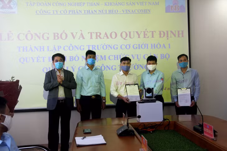 Lễ công bố và trao quyết định thành lập Công trường Cơ giới hóa 1.