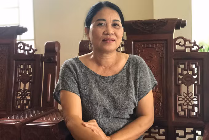 Bà Đinh Thị Lý, ngày 18/4. Ảnh: Phạm Dự.