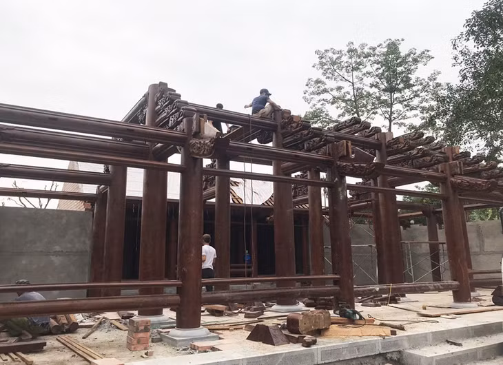 Hạng mục đình Bắc Mã thuộc Trung tâm Đệ tứ chisne khu Đông Triều đã sắp hoàn thành