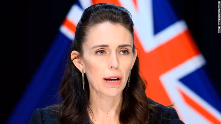 Thủ tướng Jacinda Ardern trong cuộc họp báo ngày 9/4/2020 tại Wellington, New Zealand. Ảnh: CNN