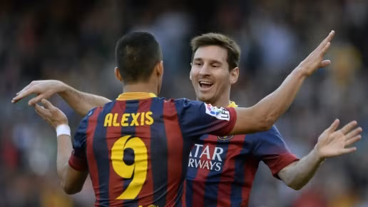  Sanchez lấy Messi làm hình mẫu. Ảnh: Sky Sports.