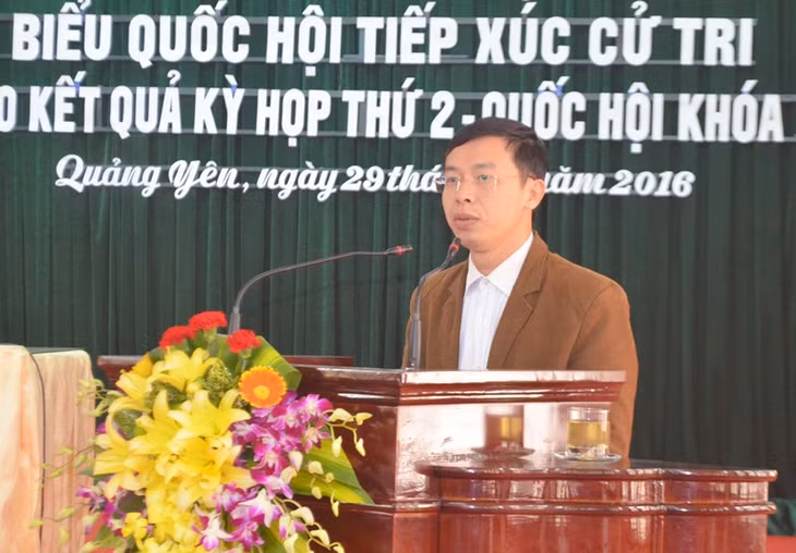 Cử tri Phạm Chiến Thắng, phường Quảng Yên, gửi ý kiến đến với Quốc hội