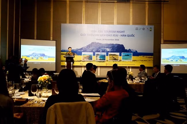 Hình ảnh tại buổi công bố Văn phòng đại diện Sở Du lịch Jeju tại Hà Nội và giới thiệu du lịch đảo Jeju.