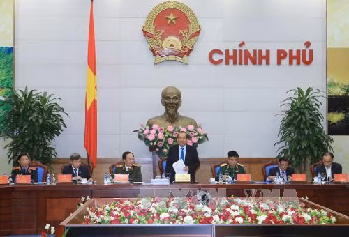 Phó Thủ tướng Thường trực Chính phủ Trương Hòa Bình phát biểu tại cuộc họp của Hội đồng Tư vấn đặc xá. Ảnh: Doãn Tấn - TTXVN