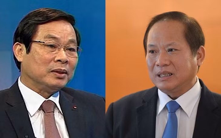 Hai ông Trương Minh Tuấn (phải) và Nguyễn Bắc Son (trái) bị khai trừ khỏi Đảng.