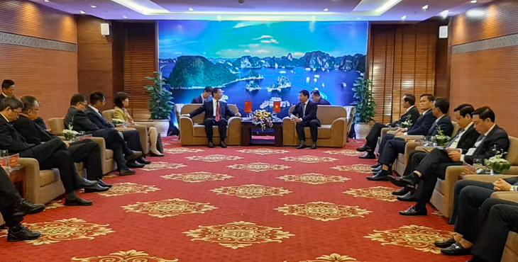 Quang cảnh buổi đón tiếp