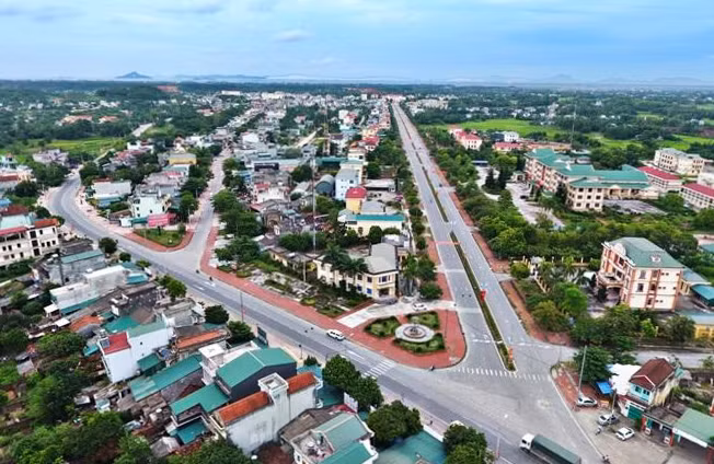 Một góc thị trấn Đầm Hà. Ảnh: Văn Triều (Trung tâm TT-VH Đầm Hà).