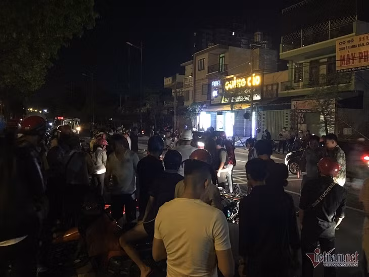 Hiện trường vụ tai nạn.