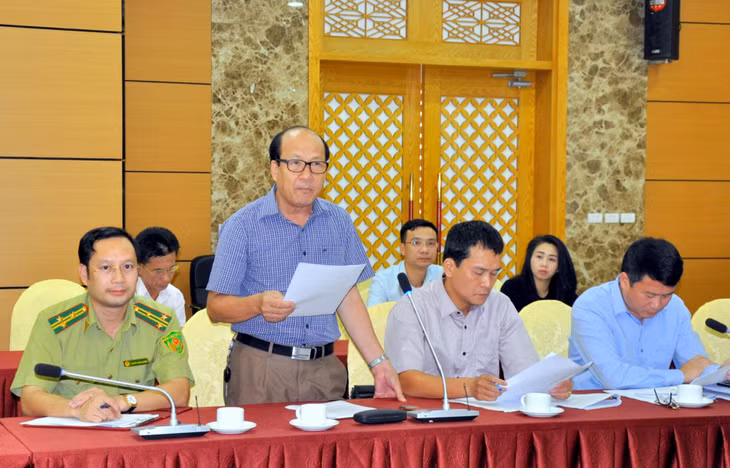 Đại diện la lãnh đạo Sở NN&PTNT thông tin tại hội nghị.