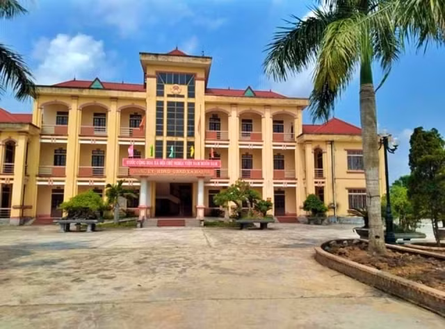 UBND xã Hải An, huyện Hải Hậu (Nam Định), nơi xảy ra vụ việc.