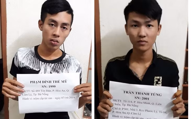 Hai đối tượng tại cơ quan CSĐT.
