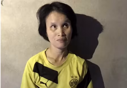 Nghi phạm Xí tại cơ quan công an. Ảnh: M.V.