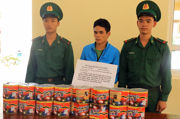 Đối tượng Hoàng Văn Nông và tang vật