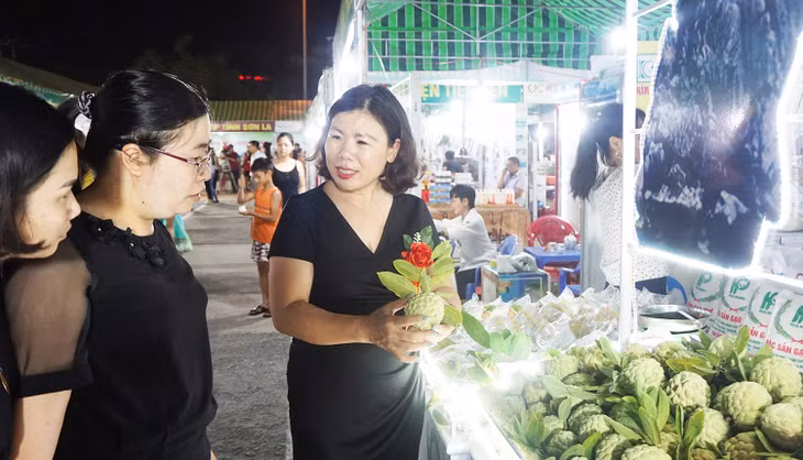 Sản phẩm na dai Đông Triều được bày bán tại Tuần Xúc tiến tiêu thụ sản phẩm OCOP Quảng Ninh 2019.