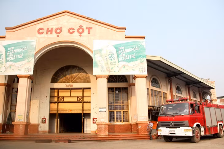 Các quy định về PCCC luôn được BQL và tiểu thương chợ Cột (Đông Triều) thực hiện nghiêm túc