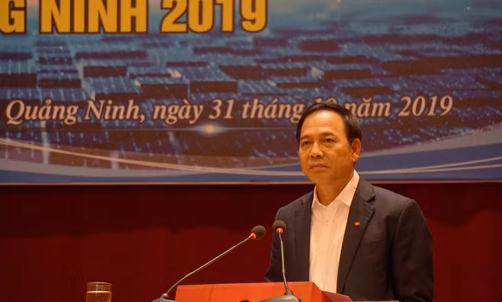 Đồng chí Đặng Huy Hâu, Phó Chủ tịch Thường trực UBND tỉnh phát biểu tại buổi diễn tập.