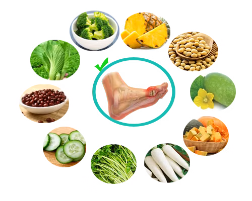Thực phẩm có hàm lượng purin thấp.