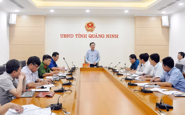 Phó Chủ tịch UBND tỉnh Cao Tường Huy phát biểu chỉ đạo tại cuộc họp.