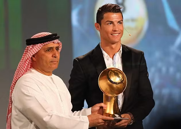 C.Ronaldo trong ngày lễ trao giải Global Soccer