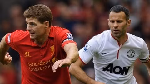 Steven Gerrard (trái) và Ryan Giggs