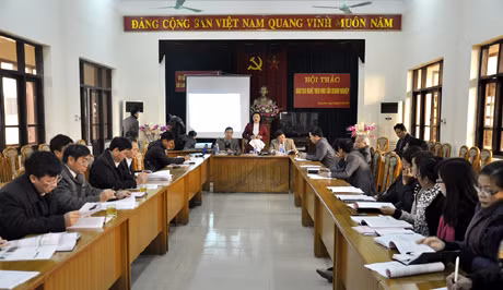 Quảng cảnh buổi hội thảo.