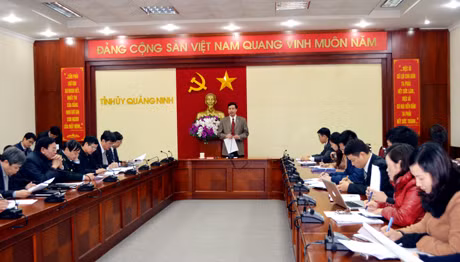 đồng chí Nguyễn Đức Long, Phó Bí thư Tỉnh ủy, Chủ tịch HĐND tỉnh, Phó Trưởng Ban Thường trực Ban Chỉ đạo (BCĐ) Đề án xây dựng chính quyền điện tử, Trung tâm Hành chính công tỉnh