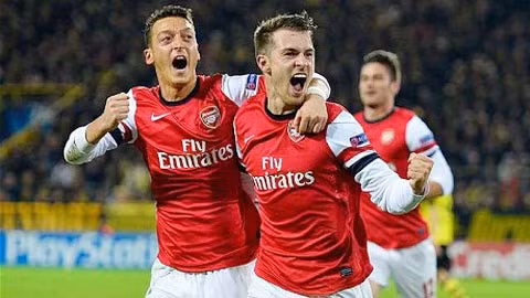 Oezil và Ramsey đã góp công vào 23 bàn thắng cho Arsenal mùa này