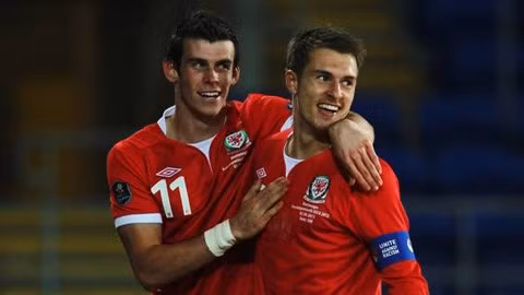 Bale và Ramsey trong màu áo ĐT xứ Wales