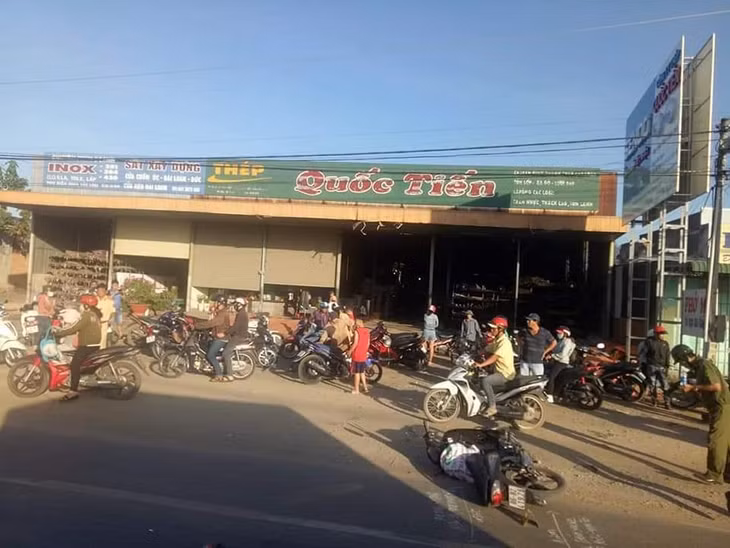 Khu vực xảy ra tai nạn khiến 2 cha con tử vong