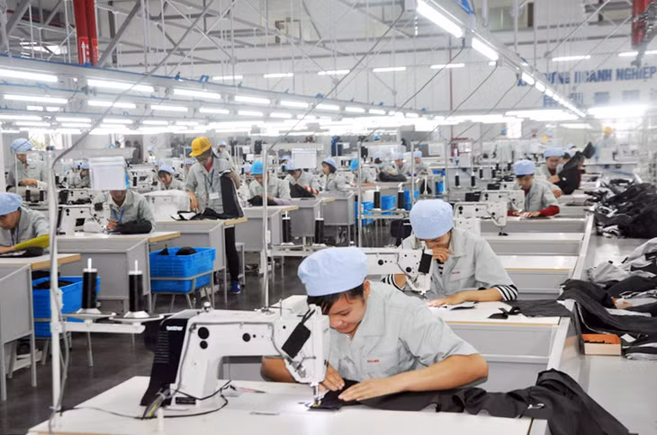 Sản xuất kinh doanh hàng may mặc tại Công ty TNHH May mặc Hoa Lợi Đạt Việt Nam (KCN Cảng biển Hải Hà).