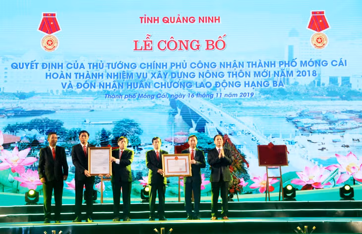 Thành phố Móng Cái đón nhận