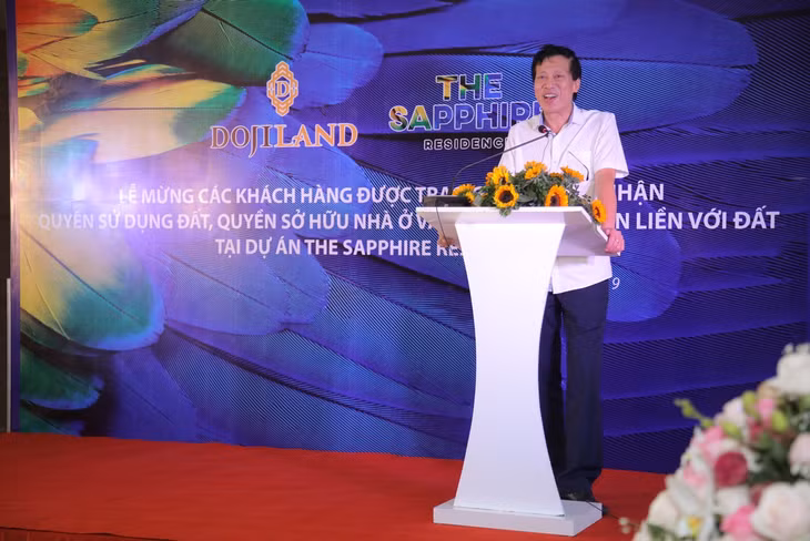 Đại diện cư dân The Sapphire Residence chia sẻ tình cảm dành cho chủ đầu tư và dự án.