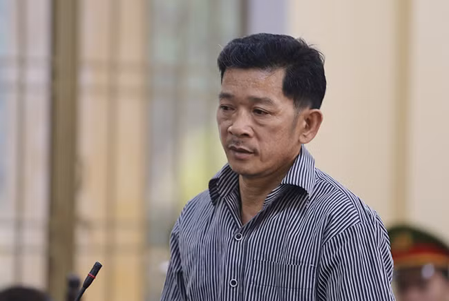 Bị cáo Tô Văn Mai tại phiên sơ thẩm. Ảnh: Sơn Thủy.