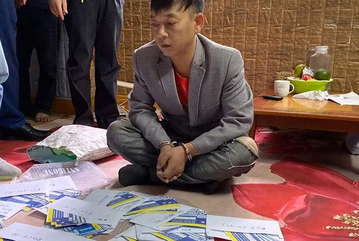  Kiên khi bị bắt. Ảnh: Văn Cường.