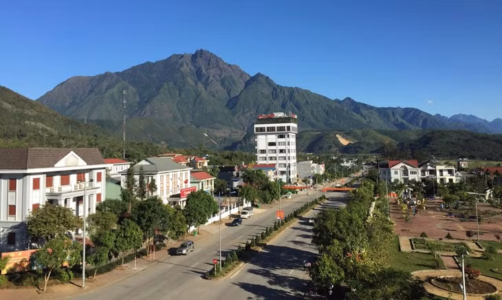 Thị trấn Tam Đường, tỉnh Lai Châu tuyệt đẹp trong nắng sớm.