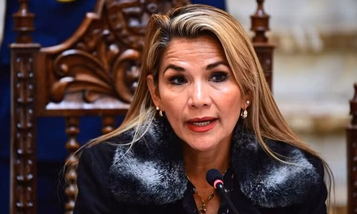 Tổng thống lâm thời Bolivia Jeanine Anez tại La Paz ngày 15/11. Ảnh: AFP.