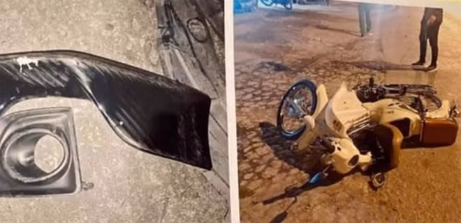 Hiện trường vụ tai nạn làm thai phụ thiệt mạng.
